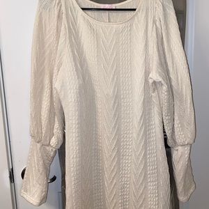 Long sleeve knit dress